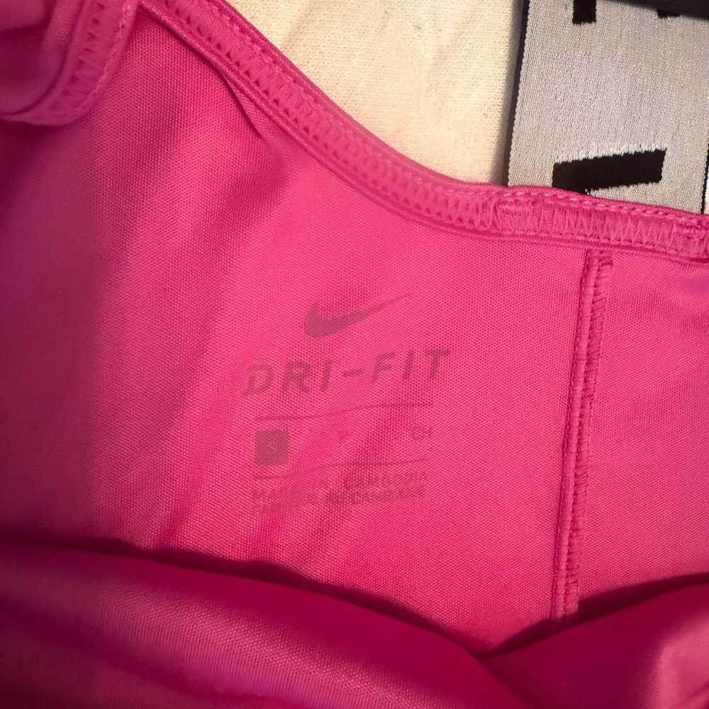 Nike Women's Hot Pink Performance Tank with Branded Racerback - Picture 4 of 4